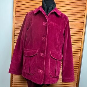 L.L. Bean Women's Fuchsia Pea Coat